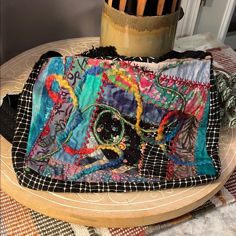 Colorful Handmade Patchwork Shoulder Bag